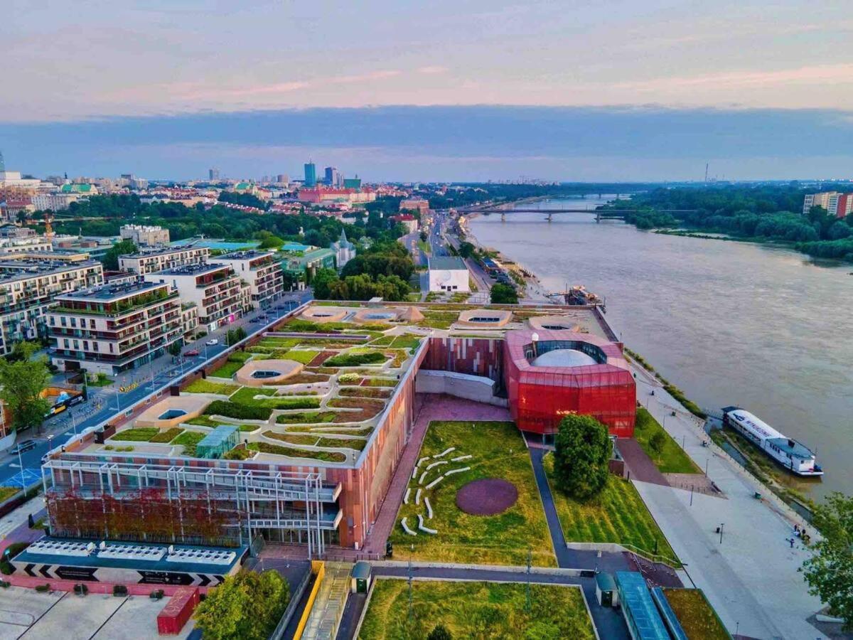 Super Apartment Yellow 2X Metro Fast Wifi 1 Gbs Netflix Panorama Miasta Warszawa Exteriör bild