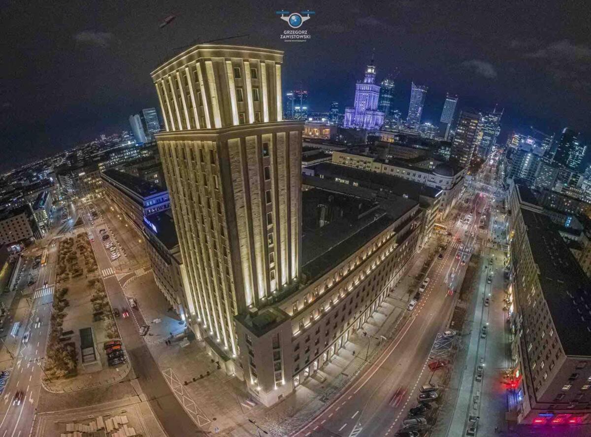 Super Apartment Yellow 2X Metro Fast Wifi 1 Gbs Netflix Panorama Miasta Warszawa Exteriör bild